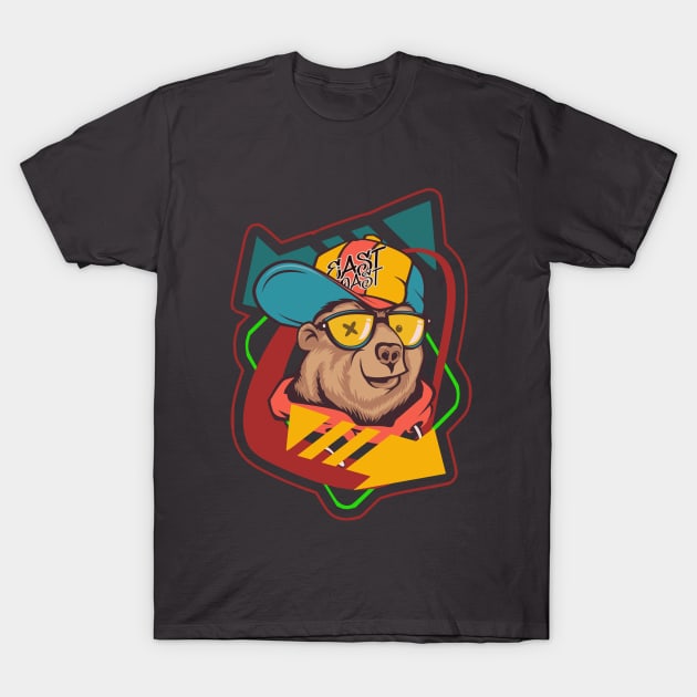 West Coast Bear Pinball style T-Shirt by SpaceWiz95